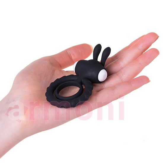 Titreşimli Klitoral Uyarıcılı Silikon Penis Halkası