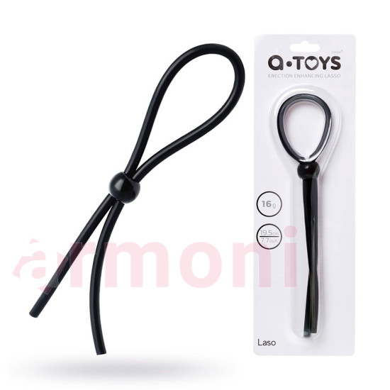 Tek Boncuklu Sabitlenebilir Silikon Penis Halkası Laso