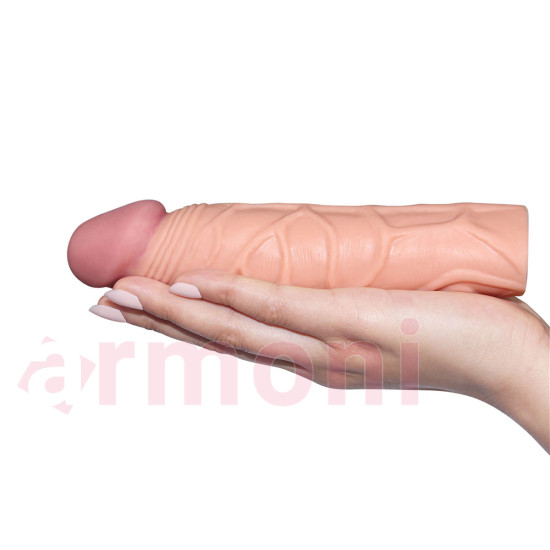 Realistik Penis Uzatıcı Kılıf Daha Dolgun ve İri Görünüm Realistik Penis Uzatıcı Kılıf Daha Dolgun ve İri Görünüm