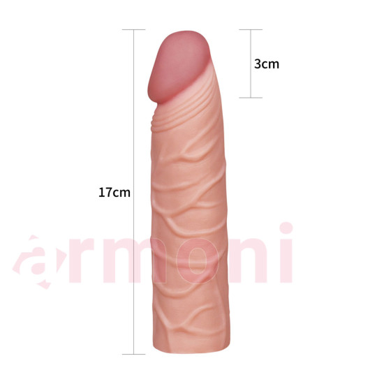 Realistik Penis Uzatıcı Kılıf Daha Dolgun ve İri Görünüm Realistik Penis Uzatıcı Kılıf Daha Dolgun ve İri Görünüm