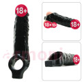 Realistic Penis Extension Sleeve Testis Destekli Penis Kılıfı Realistic Penis Extension Sleeve Testis Destekli Penis Kılıfı