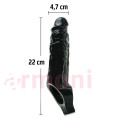 Realistic Penis Extension Sleeve Testis Destekli Penis Kılıfı Realistic Penis Extension Sleeve Testis Destekli Penis Kılıfı