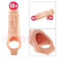 Penis Extension Sleeve Testis Destekli Penis Kılıfı Flesh Penis Extension Sleeve Testis Destekli Penis Kılıfı Flesh