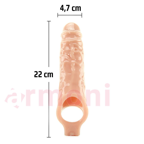 Penis Extension Sleeve Testis Destekli Penis Kılıfı Flesh Penis Extension Sleeve Testis Destekli Penis Kılıfı Flesh