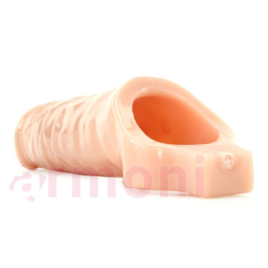 Penis Extension Sleeve Testis Destekli Penis Kılıfı Flesh Penis Extension Sleeve Testis Destekli Penis Kılıfı Flesh