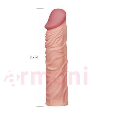 Damarlı Uzatmalı Kalınlaştırıcı Penis Kılıfı X Thender Damarlı Uzatmalı Kalınlaştırıcı Penis Kılıfı X Thender