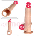 Ten Dokulu, Bağlamalı ve Uzatmalı Realistik Penis Kılıfı Ten Dokulu, Bağlamalı ve Uzatmalı Realistik Penis Kılıfı