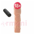 Natural Realskin Vibrating P-Xtension Realistik Titreşimli Penis Kılıfı Natural Realskin Vibrating P-Xtension Realistik Titreşimli Penis Kılıfı