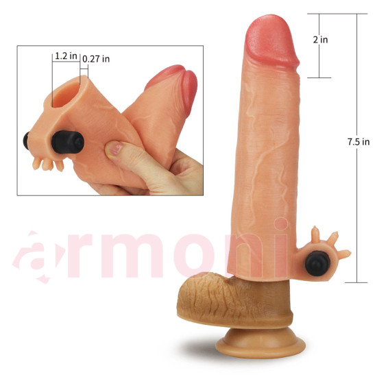 Vücut Isısına Duyarlı, Uzatmalı, Realistik, Titreşimli Penis Kılıfı Vücut Isısına Duyarlı, Uzatmalı, Realistik, Titreşimli Penis Kılıfı