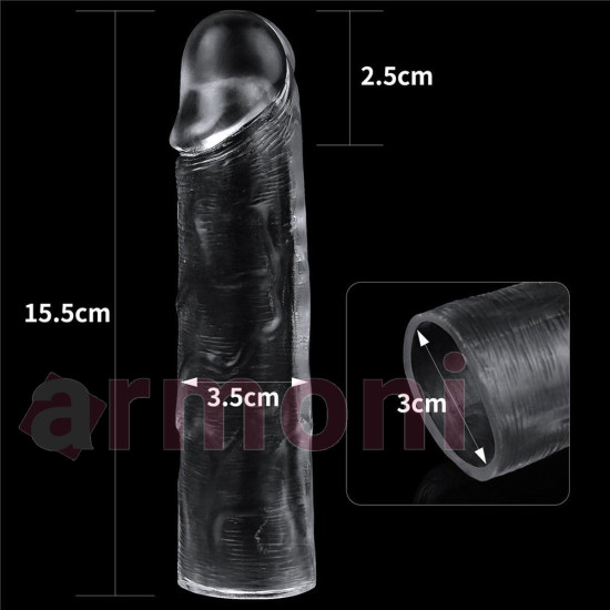 Ekstra Uzunluk Kalınlık Uzatmalı Prezervatif Flawless Clear Penis Sleeve Ekstra Uzunluk Kalınlık Uzatmalı Prezervatif Flawless Clear Penis Sleeve