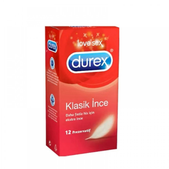Durex Klasik İnce Prezervatif 12 Adet Durex Klasik İnce Prezervatif 12 Adet