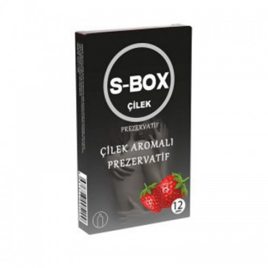 Çilek Kokulu Prezervatif S-Box 12 Adet Çilek Kokulu Prezervatif S-Box 12 Adet