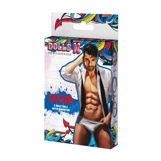 Jacob Titreşimli Realistik Vibratörlü Şişme Erkek Manken
