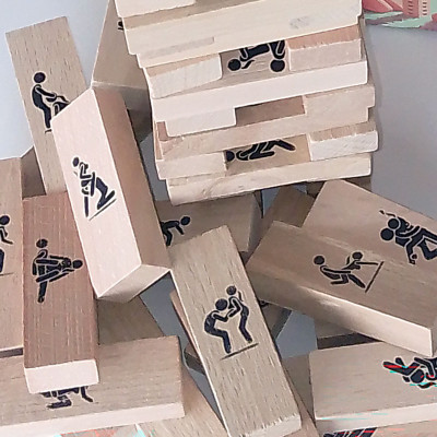 Jenga 48 Parça - Kamasutra Pozisyonlu - Süre Sınırlı Denge Oyunu