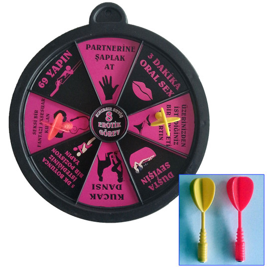 Erotik Mekan ve Görev Dart Oyunu – Manyetik Okulu Çift Oyunu