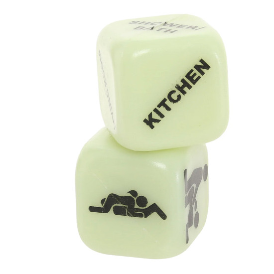 Fosforesenlı Erotik Mekan ve Pozisyon Zarı Beyaz