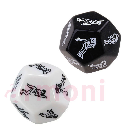 10 Yüzeyli Seks Pozisyonu Eğlence ve Oyun Zarı İki Adet