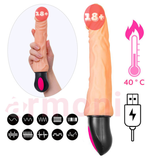 Cocksman Isıtmalı Şarjlı Realistik Penis – Isı Etkisi ile Uyarılmaya Yardımcı