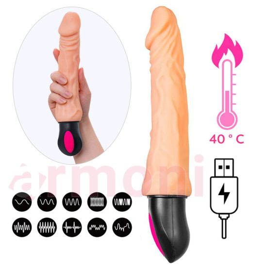 Cocksman Isıtmalı Şarjlı Realistik Penis – Isı Etkisi ile Uyarılmaya Yardımcı