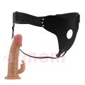 Klitoris Uyarıcılı İçi Boş Belden Bağlamalı Yumuşak Penis