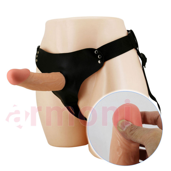 İçi Boş Belden Bağlamalı Yumuşak Protez Penis İçi Boş Belden Bağlamalı Yumuşak Protez Penis