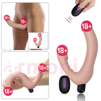 Ijoy Şarjlı Uzaktan Kumandalı Strapless Strapon Partnerli veya Tek Kullanılabilir