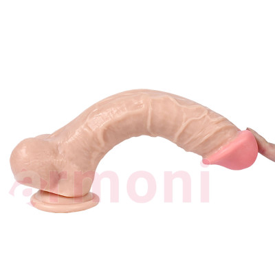 Apollo Mantar Başlı ve Damarlı Vantuzlu Realistik Penis
