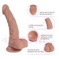 Yumuşak Realistik Penis Vücut Isısına Duyarlı Vantuzlu