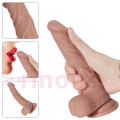 Yumuşak Realistik Penis Vücut Isısına Duyarlı Vantuzlu