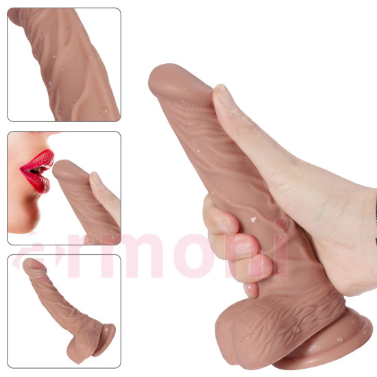 Yumuşak Realistik Penis Vücut Isısına Duyarlı Vantuzlu