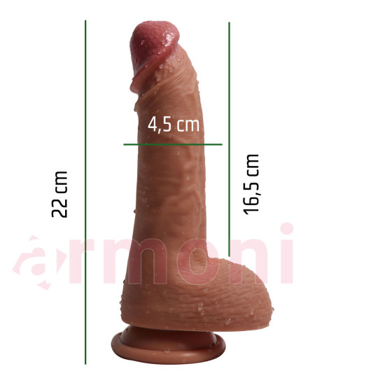 Ercules Vücut Isısına Duyarlı Çift Katman Kalın Realistik Penis Ercules Vücut Isısına Duyarlı Çift Katman Kalın Realistik Penis