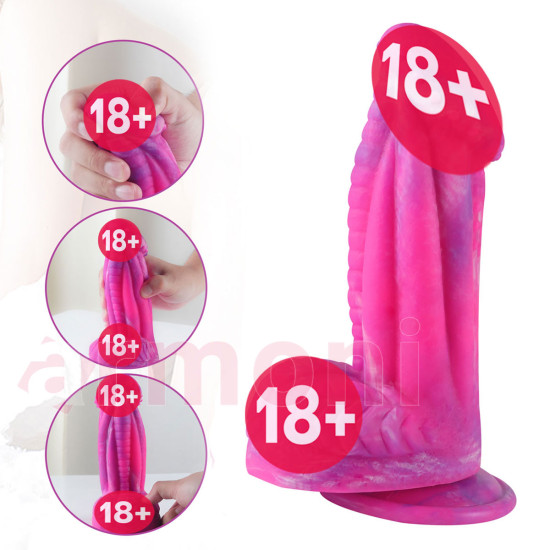 Kalın ve Kanallı Gövdeli Renkli Canavar Dildo Penis Duke Kalın ve Kanallı Gövdeli Renkli Canavar Dildo Penis Duke