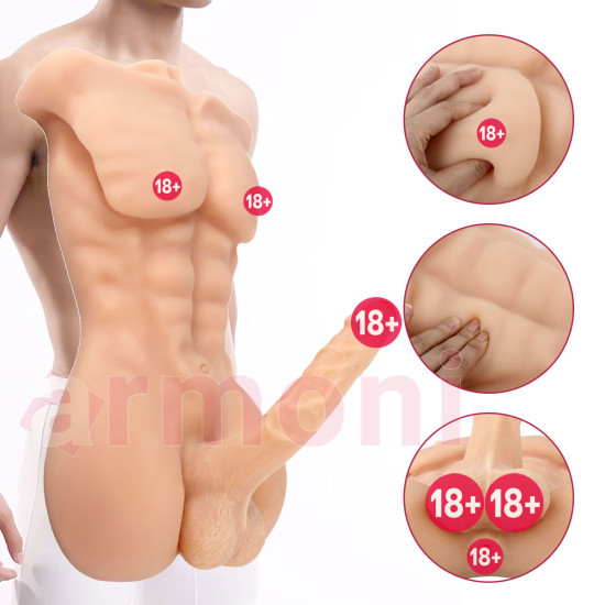 Daniel Gerçekçi Yarım Vücut Realistik Erkek Manken 17X4cm Dildo Daniel Gerçekçi Yarım Vücut Realistik Erkek Manken 17X4cm Dildo