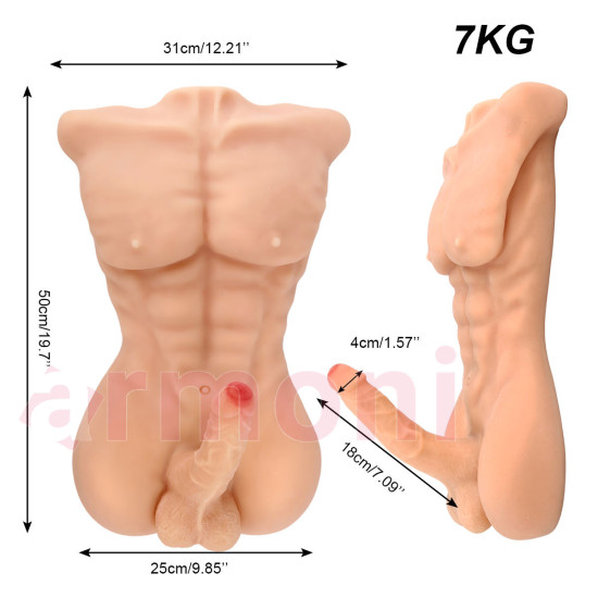 Daniel Gerçekçi Yarım Vücut Realistik Erkek Manken 17X4cm Dildo Daniel Gerçekçi Yarım Vücut Realistik Erkek Manken 17X4cm Dildo
