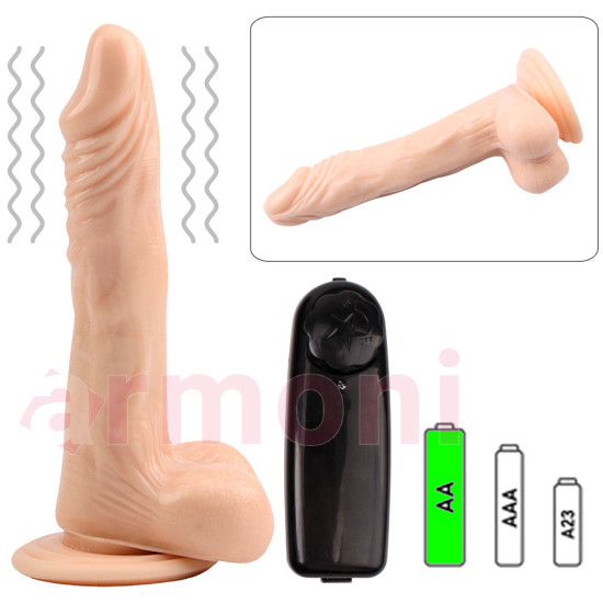 JAMES DEEN Realistic Vibrating Dildo Flesh Oynarbaşlı Vantuzlu Titreşimli JAMES DEEN Realistic Vibrating Dildo Flesh Oynarbaşlı Vantuzlu Titreşimli