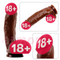 Realistik Penis Hard On Hipoalerjenik ve Isı Uyumlu Dildo