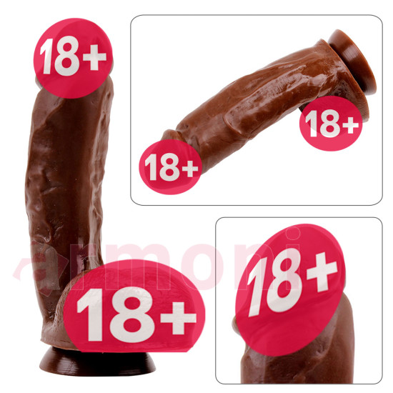 Realistik Penis Hard On Hipoalerjenik ve Isı Uyumlu Dildo