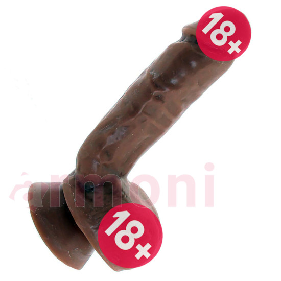 Realistik Penis Hipoalerjenik Dildo Hustler Brown Realistik Penis Hipoalerjenik Dildo Hustler Brown