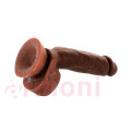 Realistik Penis Hipoalerjenik Dildo Hustler Brown Realistik Penis Hipoalerjenik Dildo Hustler Brown