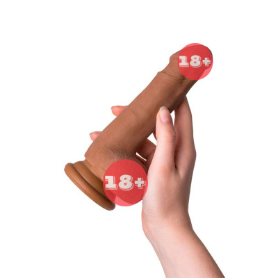 RealStick Elite Mulatto Gerçekçi Doku Vibratörlü Penis