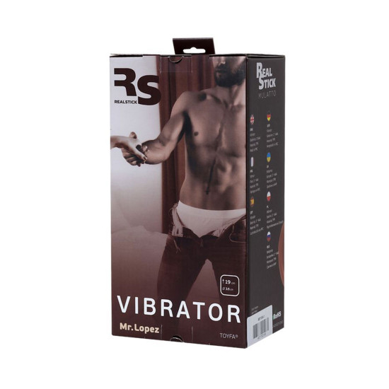 RealStick Elite Mulatto Gerçekçi Doku Vibratörlü Penis