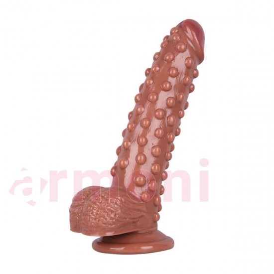 Yoğun Uyarım için Kabartmalı Yüzeyli Vantuzlu Realistik Penis Yoğun Uyarım için Kabartmalı Yüzeyli Vantuzlu Realistik Penis