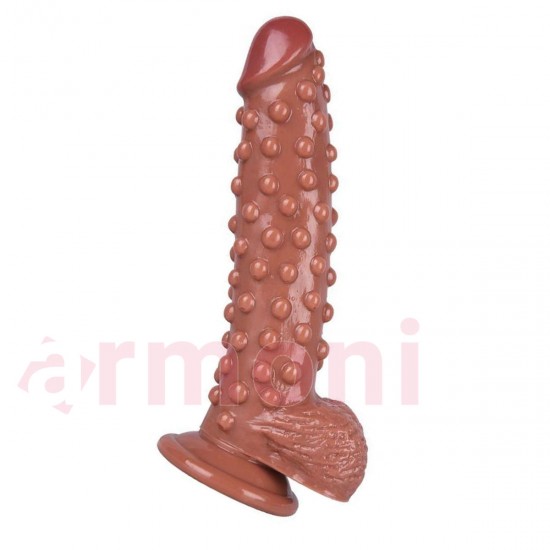 Yoğun Uyarım için Kabartmalı Yüzeyli Vantuzlu Realistik Penis Yoğun Uyarım için Kabartmalı Yüzeyli Vantuzlu Realistik Penis