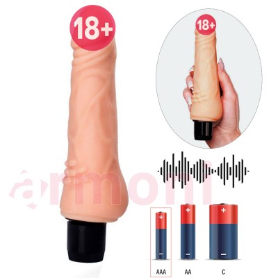 Stim Klitoris Uyarıcılı Realistik Vibratör Penis – Yumuşak Doku, Etkili Uyarım