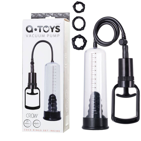 Uzun Manşonlu, 3’lü Ereksiyon Halkalı Penis Pompası