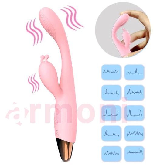 12 Modlu, Çift Motorlu, Şarjlı, G Nokta Uyarıcılı, Antenli Tavşan Vibratör 12 Modlu, Çift Motorlu, Şarjlı, G Nokta Uyarıcılı, Antenli Tavşan Vibratör