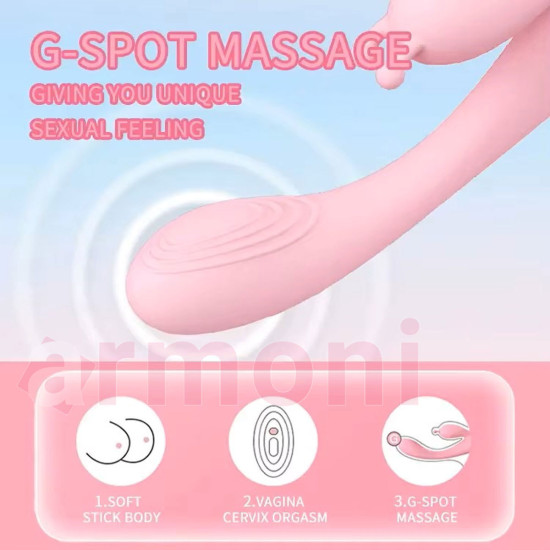12 Modlu, Çift Motorlu, Şarjlı, G Nokta Uyarıcılı, Antenli Tavşan Vibratör 12 Modlu, Çift Motorlu, Şarjlı, G Nokta Uyarıcılı, Antenli Tavşan Vibratör
