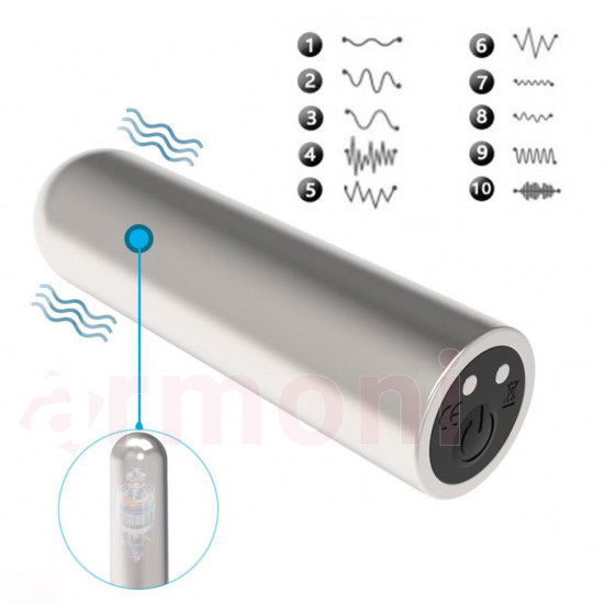 Şarjlı Mini Vibratör Caliber - 10 Mod - Sessiz, Güçlü Titreşim - Isıtmalı Şarjlı Mini Vibratör Caliber - 10 Mod - Sessiz, Güçlü Titreşim - Isıtmalı