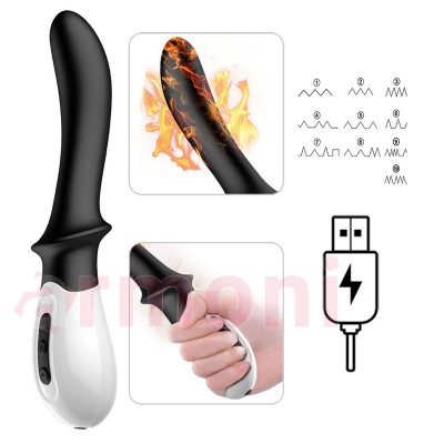 Isıtmalı ve Güçlü Titreşimli G-Noktası ve Klitoral Vibratör