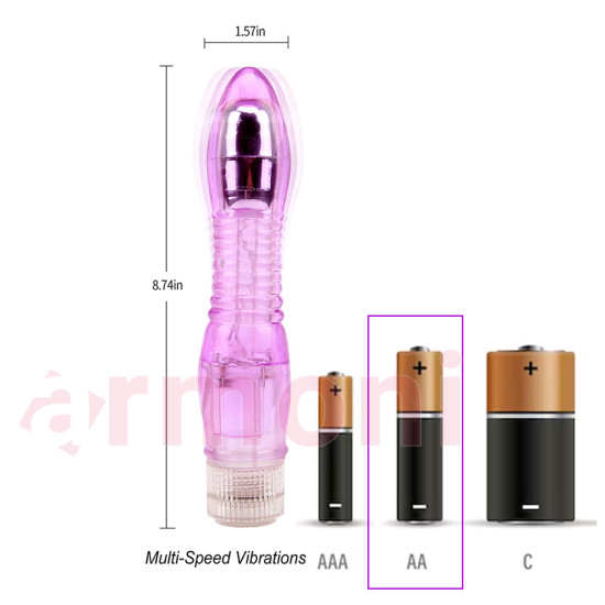 Glitters Vibratör - Çok Kademeli Titreşimli, Su Geçirmez ve Yumuşak Jel Doku